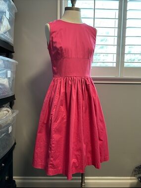 Isaac Mizrahi For Target Pink Sleeveless Midi Dress Size